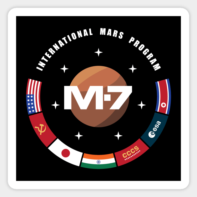 M7 International Mars Program Sticker by iannorrisart